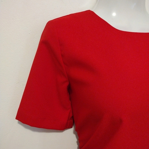 Ann Taylor - Red Short Sleeves Blouse - Picture 4 of 15